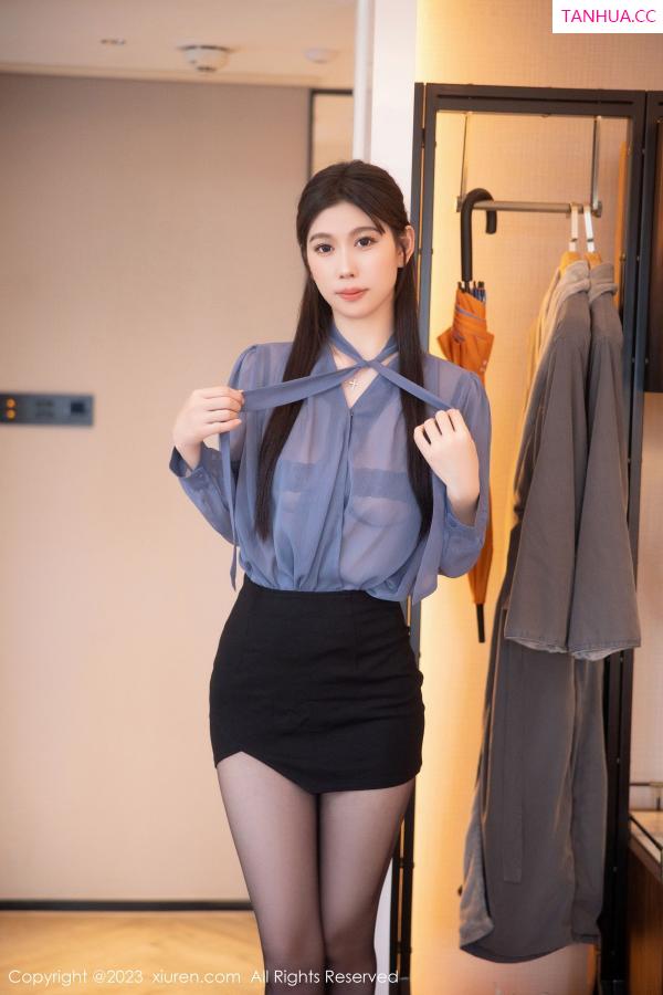 李雅柔  [XiuRen]高清写真图 2023.01.12 No.6122 李雅柔182CM 黑丝美腿第5张图片